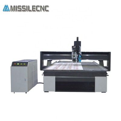 High quality M5S cnc router machine with CCD and Oscillating knife