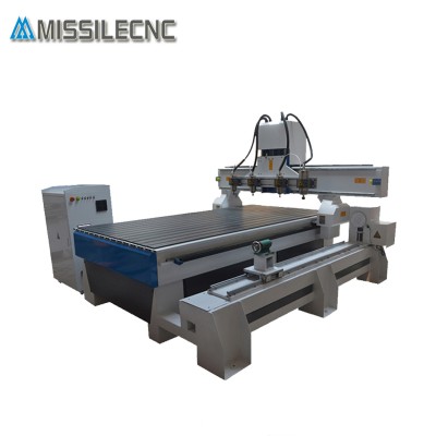 Good quality cheap 3d 1325 woodworking cnc router with rotary